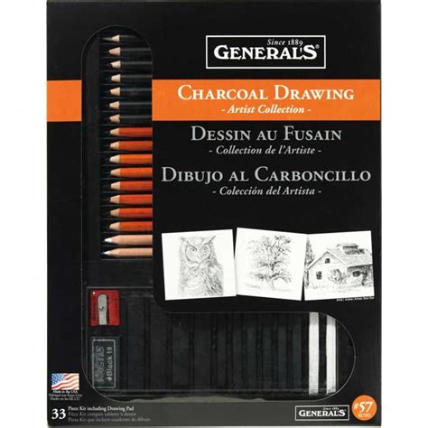 Generals Charcoal Drawing Set Artist Collection Jerrys Artist Outlet