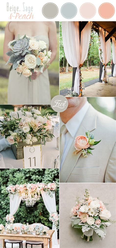 10 Stunning Neutral Flower Bouquets Inspired Wedding Color Palette