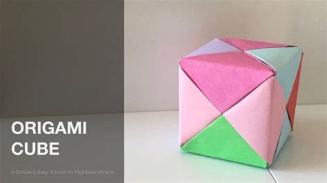 How To Make An Origami Cube Simple And Easy For Beginners Flightless