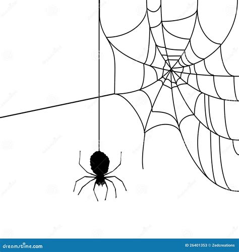 Spider Web Stock Vector Illustration Of Spiderweb Illustrated 26401353