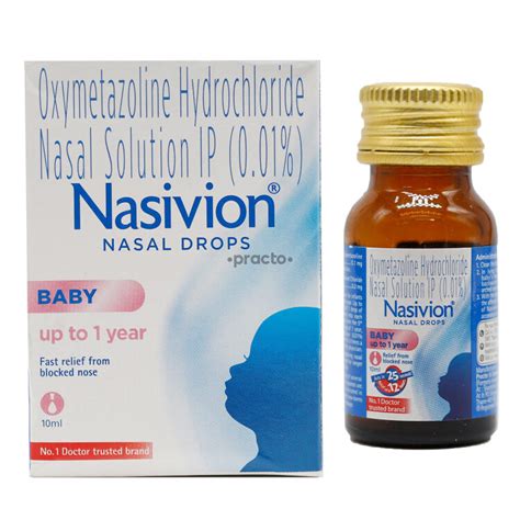 Nasivion 001 Baby Nasal Drops Uses Dosage Side Effects Price