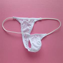 Mens Japanese Style Mini Pouch Thong Sexy Panties 100 Fine Cotton
