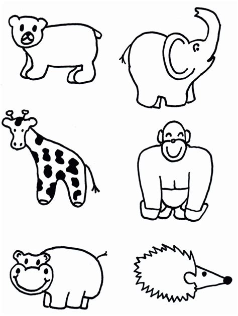 Animal Shapes To Cut Out - Coloring Home