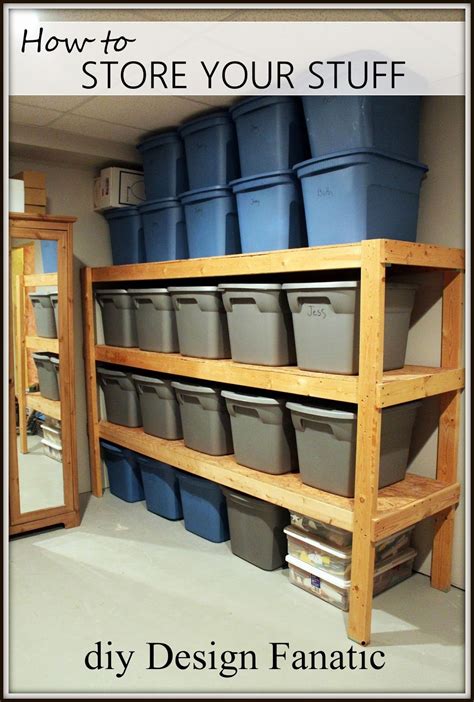How To Make Storage Shelves To Organize Your Attic Garage Basement