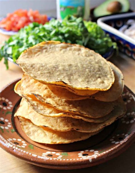 Tostada shells are usually $3 or $4. Homemade Tostada Shells | Mamá Maggie's Kitchen