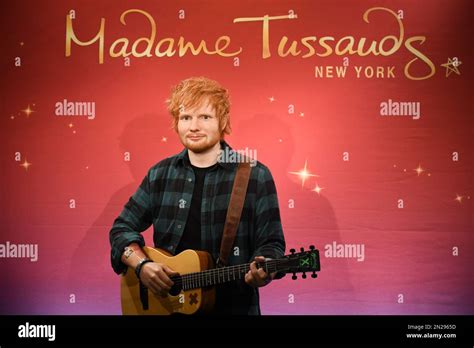 singer ed sheeran s wax figure unveiled at madame tussauds on thursday may 28 2015 in new