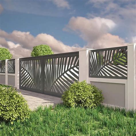 hs mg14 cheap modern home garden aluminium art fencing gate square tube aluminum profile gates