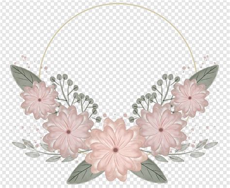 Gambar Karangan Bunga Cat Air Bunga Pernikahan Ornamen Ornamen Undangan