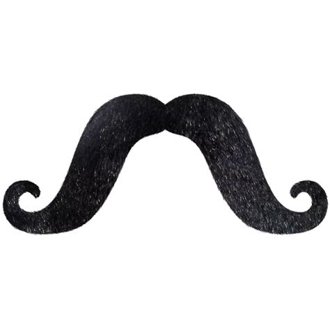 Long Black Handlebar Moustache 5 12in X 2 38in Party City