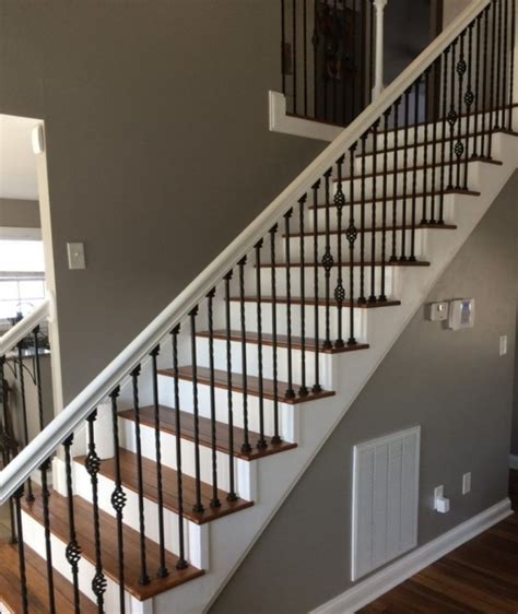 Black Metal Railing For Stairs Stair Designs