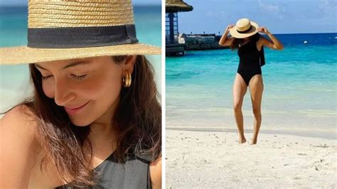 Anushka Sharma Flaunts Toned Figure In Black Monokini Check Out The Star S Sexiest Swimwear