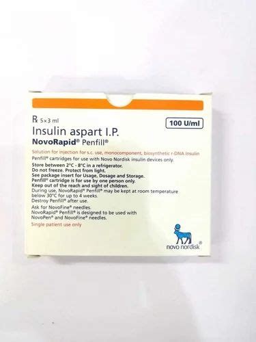 Novorapid Penfill Insulin Aspart Packaging Type Box At Rs 3206box