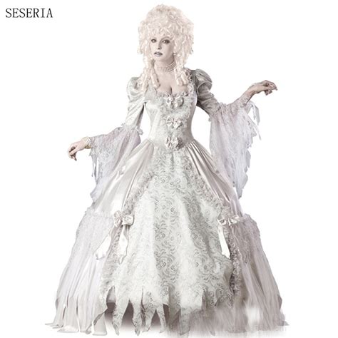 Seseria New Halloween Sexy Ghost Bride Cosplay Party Costumes Ghotic Ghost Costumeghost Costume