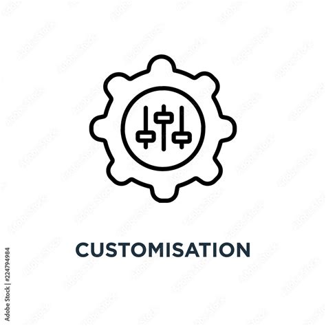 Customisation Icon Customisation Concept Symbol Design Vector Stock