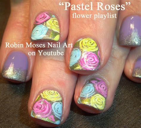 Nail Art By Robin Moses Prom Nails Nail Art Prom Nail Art