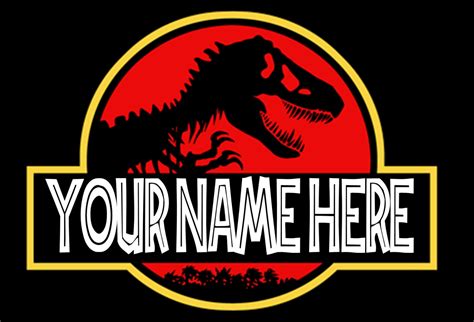 Jurassic Park Personalized Logo