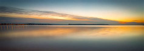 Sandbanks Sunset A Lovely Peaceful Tranquil Panoramic Picture Of A