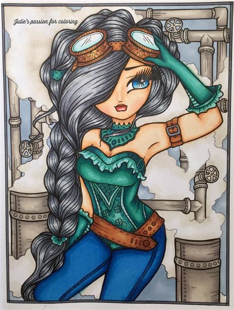Steampunk Darlings By Hannah Lynn Arteza Everblend Markers Colored By