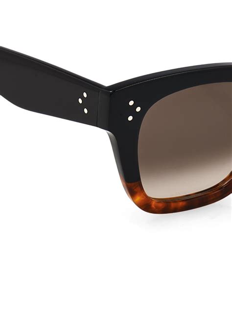 Céline Square Framed Acetate Sunglasses In Black Lyst
