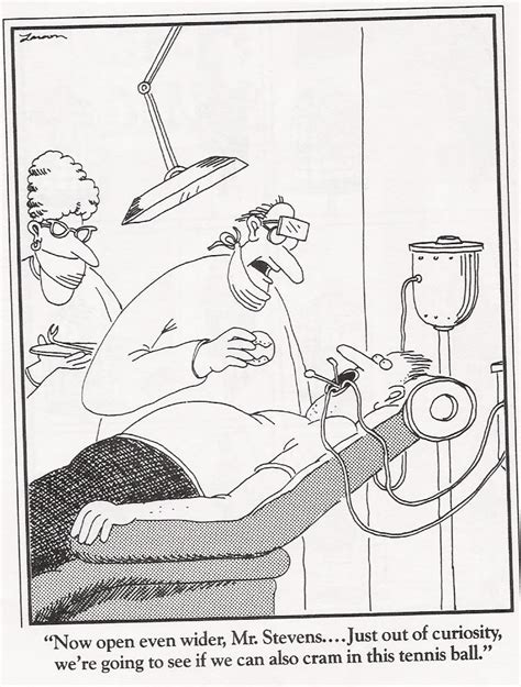 The Far Side Gallery Online Classic Far Side Comic At The Dentist