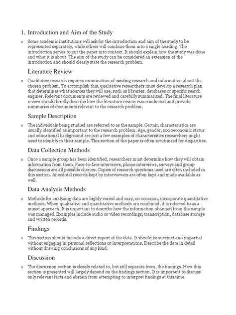 The qualitative research method shows. Parts of Qualitative Research Paper | Qualitative Research ...
