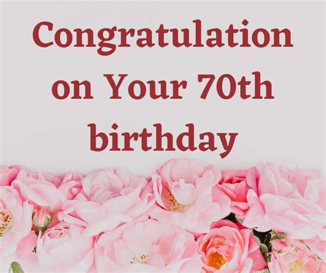 Congratulation Messages For 70th Birthday Best Congratulation Messages