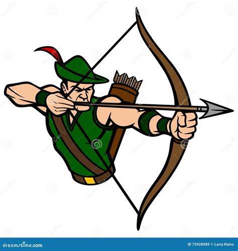 Archer Mascot Stock Vector Illustration Of Weapon Sport 75928989