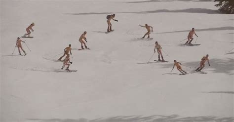 Throwback Thursday Naked Skiing And Snowboarding Is Fun