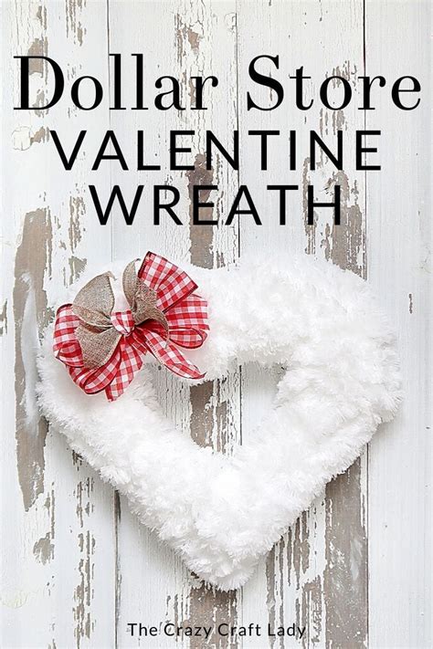 Grab A Dollar Tree Heart Shaped Wreath Form And Some Fuzzy White Steam