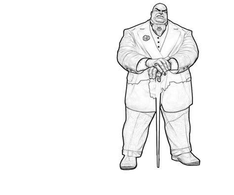 Kingpin Coloring Pages Sketch Coloring Page