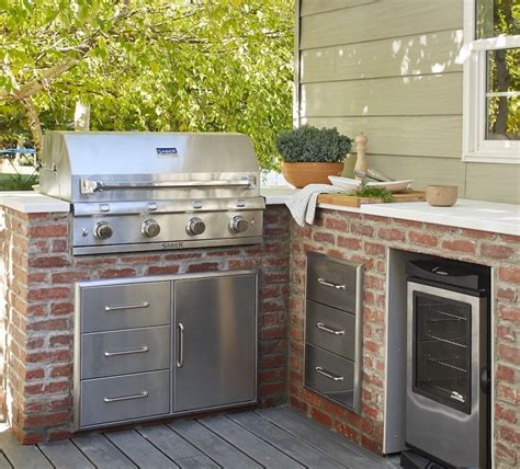 How We Diyed Our Built In Grill Outdoor Kitchen Decor Built In