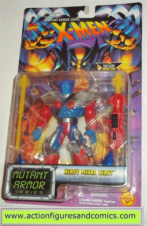 X Men X Force Toy Biz Beast Heavy Metal Mutant Armor 1996 Marvel