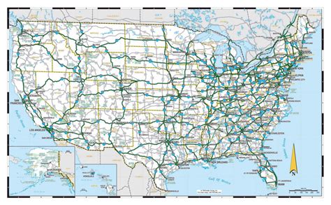 Printable Road Maps Printable Map Of The United States