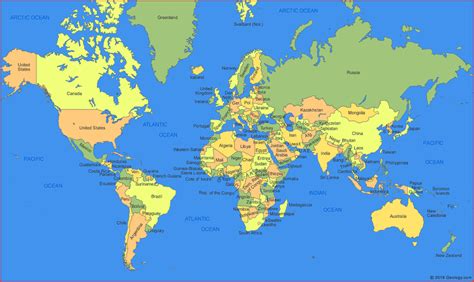 New World Map High Resolution