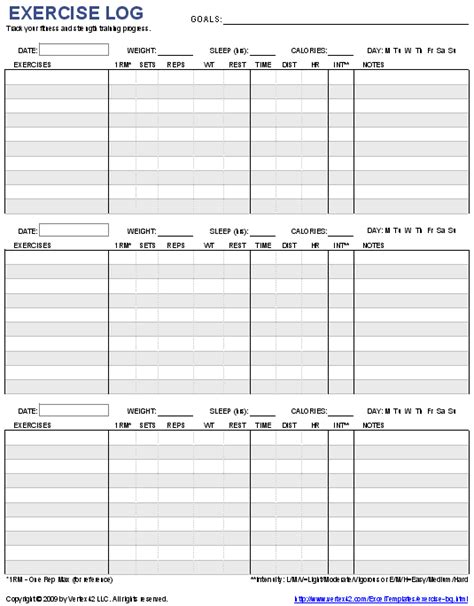 9 Excel Workout Templates Excel Templates