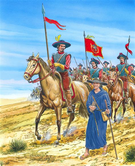 Spanish Conquistadores On The March Spanish Conquistador