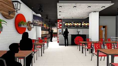 Fast Food Restaurant Design On Behance