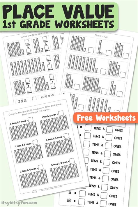 Free Printable Place Value Worksheets For 1st Grade Printable Templates