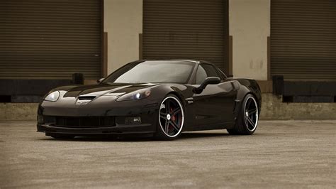 Matte Black Chevy Corvette Cars Hd Nice Images Hd Wallpapers