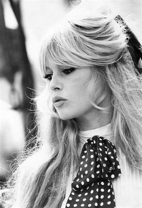 Brigitte Bardot Sporting Polka Dotsand Oh So Pink Lipstickthe