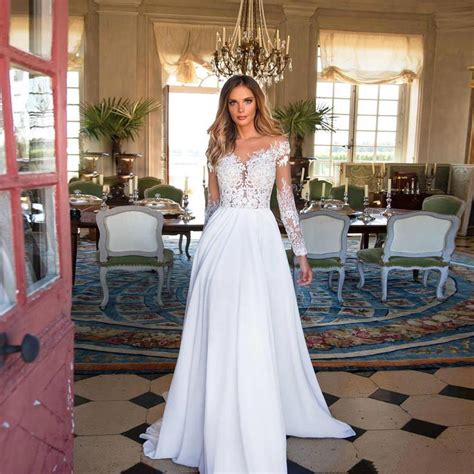 Get the best deals on designer wedding dresses new york and save up to 70% off at poshmark now! Discount 2020 New Wedding Dresses Beach A Line Wedding ...