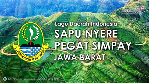 Lagu daerah atau musik daerah atau lagu kedaerahan, adalah lagu atau musik yang berasal dari suatu daerah tertentu dan menjadi populer dinyanyikan baik oleh rakyat daerah tersebut maupun rakyat lainnya. Sapu Nyere Pegat Simpay - Lagu Daerah Jawa Barat - Lagu Daerah Indonesia