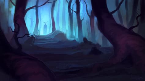 Haunted Forest Speedpaint By Baukjespirit On Newgrounds