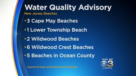 new jersey officials 47 beaches under advisory after unsafe levels of fecal bacteria detected