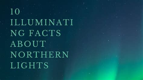 10 Illuminating Facts About Northern Lights Techkid Tamil Sanjay