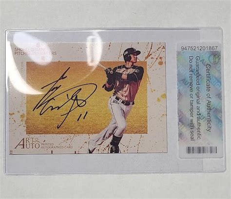 2017 Shohei Ohtani Custom Rookie Card In Soft Case With Authentication