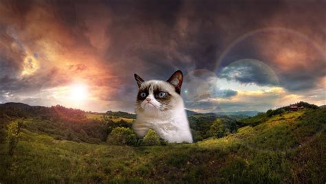 It doesn't take long before the newest memes are inspi. Grumpy Cat Meme Wallpaper - WallpaperSafari