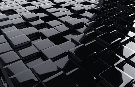 Black 3d Cubes Background Psdgraphics