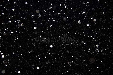 Flakes Of Snow On A Black Background Snowfall Snowflakes Texture