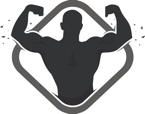 Bodybuilding Fitness Gym Icons Set Logo De Gimnasio Gimnasio Logo